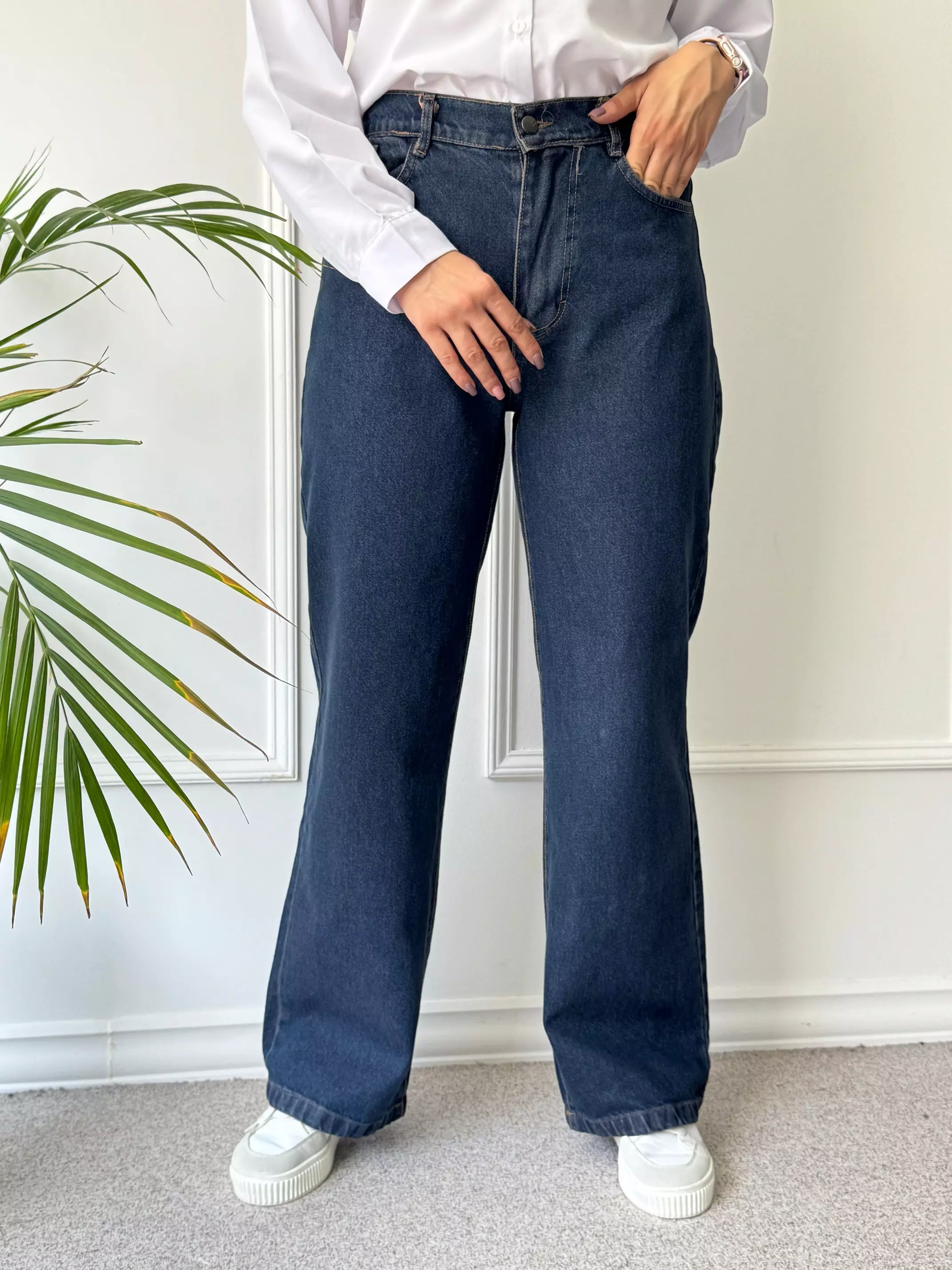 شلوار جین نیم بگ